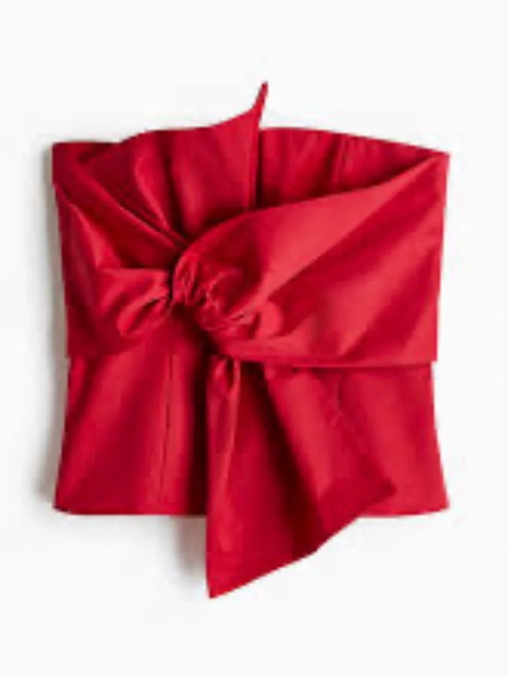 H&M Red Strapless Bow Bandeau - Women Accessories
